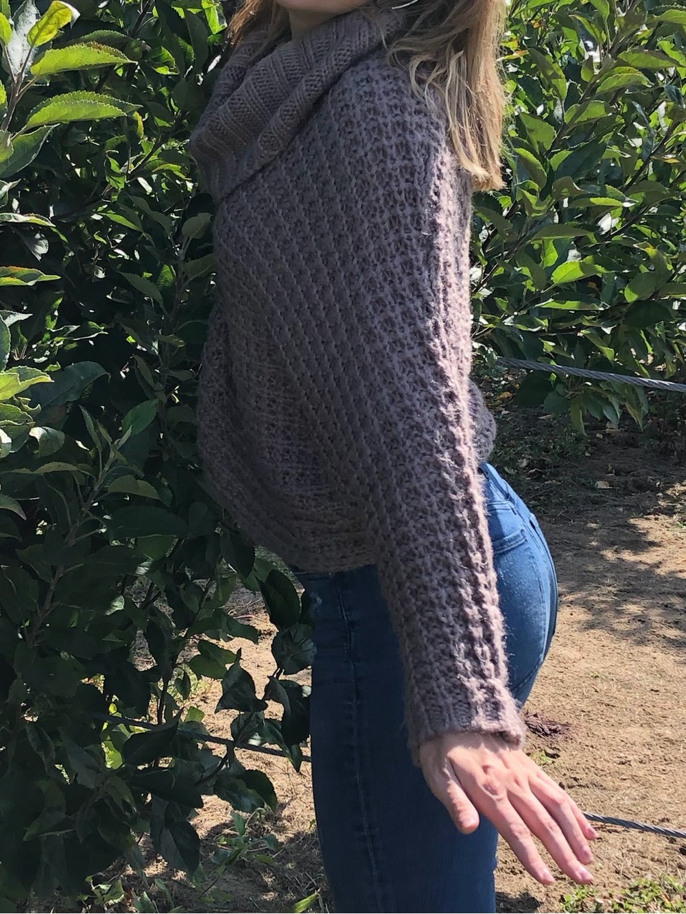 Express Cozy Brown chunky Sweater - Picture 3 of 6